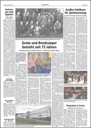 g+b in der Presse - März 2014 - Anklicken zum Downloaden